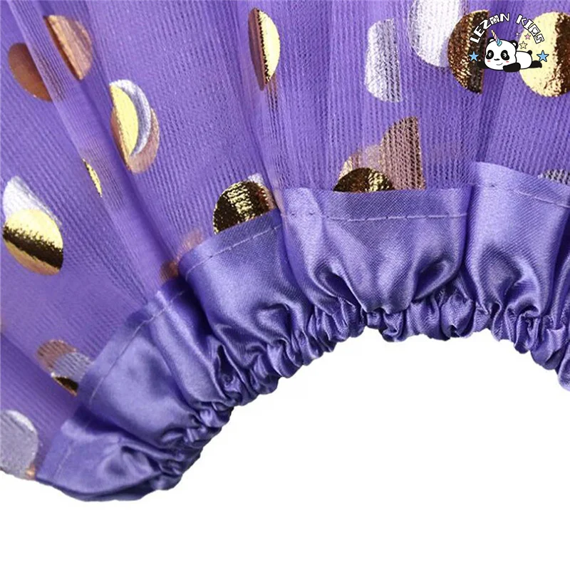 LEZONKIDS - 2022 Novo Vestido TUTU para Meninas com Ponto Curto Brilhante de Ballet de Três Camadas de Tule